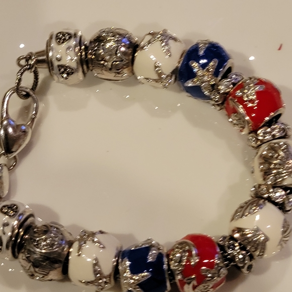 Brighton Charm bracelet red white and blue - Picture 3 of 13